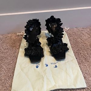 Allan Ruffle Sandals